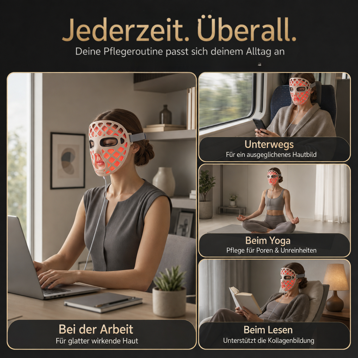 HOVAYA GLOWSKIN™ LED-Gesichtsmaske